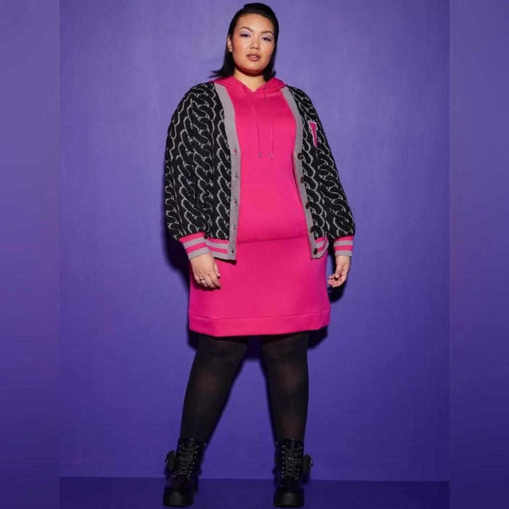 Torrid NWT Lovesick Jacquard Button Front Crop Sweater Cardigan - Picture 5 of 5